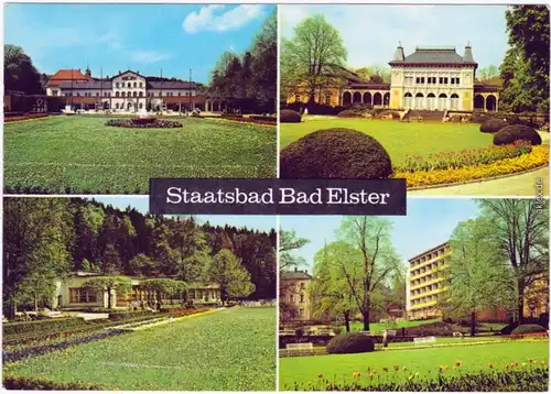 Bad Elster Badehaus, Kurhaus, HO-Badekaffee, Kliniksanatorium 1975