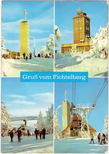 Oberwiesenthal Fichtelberghaus, Meteorologische Station,  -Schwebebahn 1973