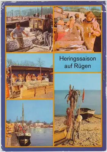 Rügen Heringssaison auf Rügen Saßnitz Stralsund Bergen 1987