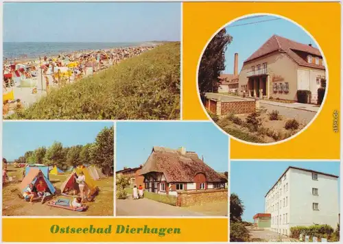 Dierhagen Strand, FDGB-Erholungsheim E.Moritz Arndt/Lebensfreude, Büdnerei 1983