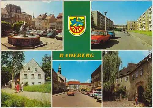 Radeberg Brunnen  Markt, Neubaugebiet Südvorstadt, Konsumgaststätte   1983