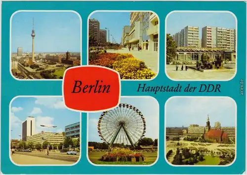 Berlin  Greifswalder Straße, Friedrichstraße, Kulturpark, Alexanderplatz  1982