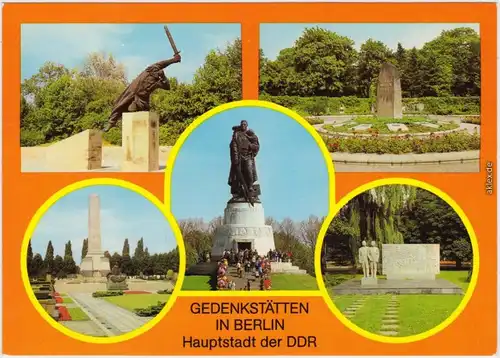 Berlin Berlin Gedenkstätten Ansichtskarte   1986