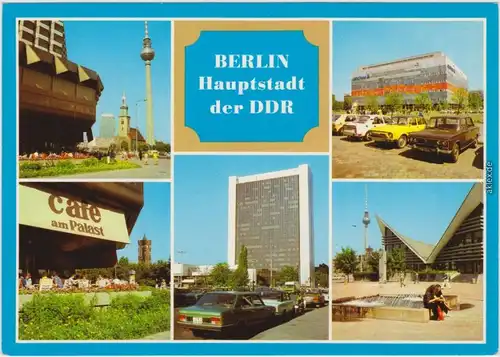Berlin  CENTRUM-Warenhaus, Café am Palast, Internationales  "Ahornblatt" 1982