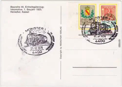 Lokomotive Baureihe 44, Einheitsgüterzuglokomotive Sonderstempel 1978