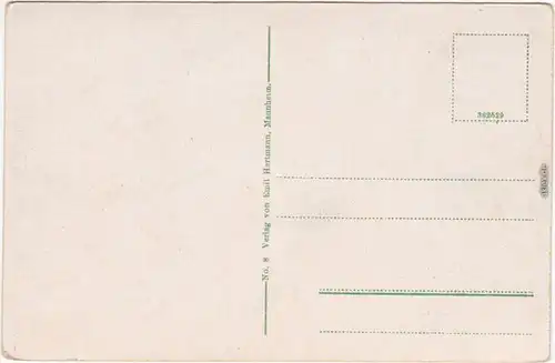 Lindau (Bodensee) Hafen Dampfer Künstlerkarte  1908