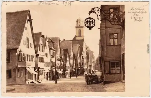 Dinkelsbühl Segringer / Segeringer Straße Ansichtskarte 1938