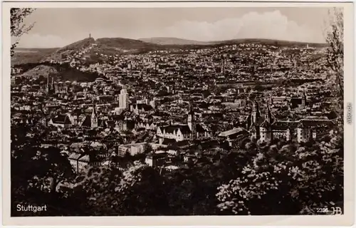 Stuttgart Blick über die Stadt - Seltene Ansicht !!! 1932