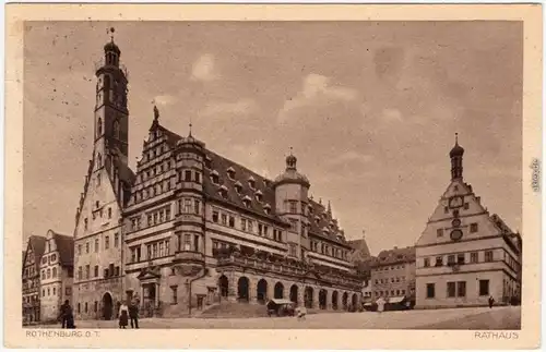 Rothenburg ob der Tauber Rathaus Ansichtskarte  1912