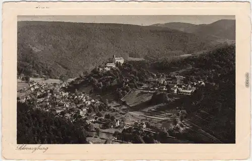 Schwarzburg Panorama-Ansichten: Blick vom Trippstein 1930