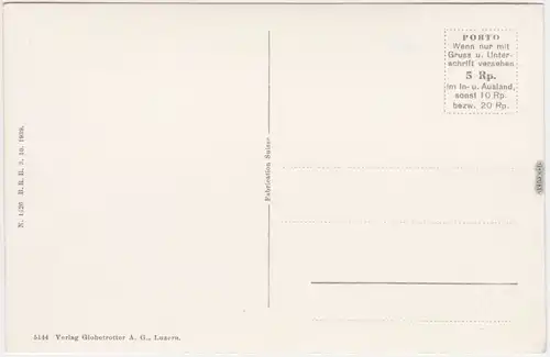 Hohfluh Hasliberg Bagelhörner, Rosenlauigletscher und Wetterhörner 1939