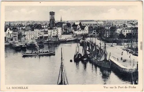 La Rochelle Fischerhafen Charente-Maritime Ansichtskarte CPA   1935