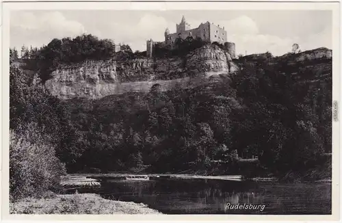Foto Ansichtskarte Saaleck Bad Kösen Rudelsburg 1935