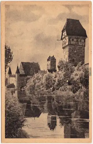 Dinkelsbühl Partie am Mühlgraben 1928
