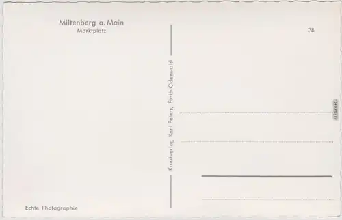 Miltenberg (Main) Marktplatz Foto Ansichtskarte 1969