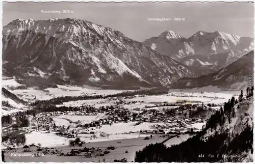 Foto Ansichtskarte Ruhpolding Panorama-Ansichten 1969