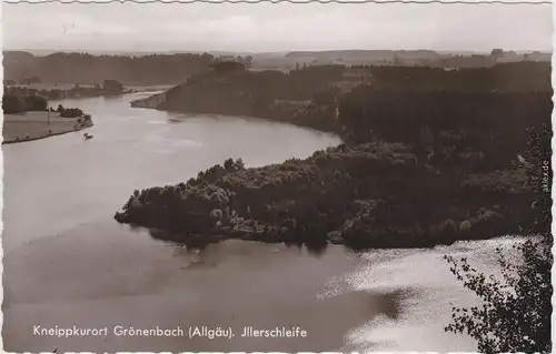 Foto Ansichtskarte Grönenbach (Allgäu) Blick auf die Illerschleife 1966