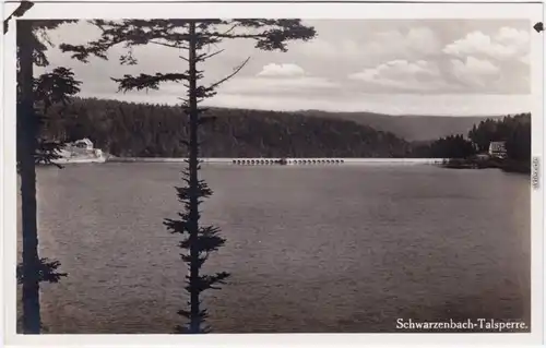 Forbach (Baden) Blick über den Stausee Foto Ansichtskarte 1940