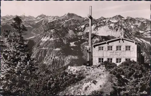Pfronten (Allgäu) Ostlerhütte Breitenberggipfel     Gaishorn und Daumen 1962