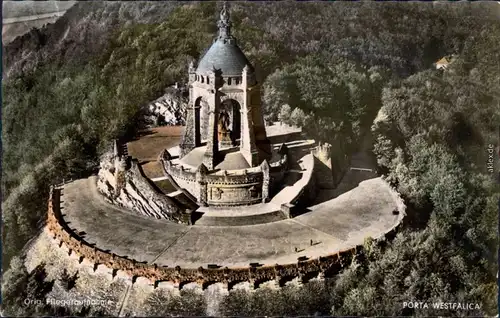 Luftbild Ansichtskarte Porta Westfalica Blick auf Porta Westfalica