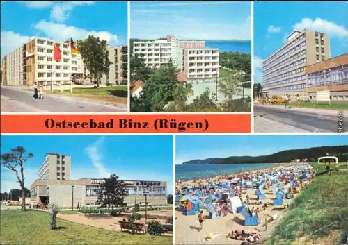 Ansichtskarte Binz (Rügen) Ostseebad Binz (Rügen) 1980