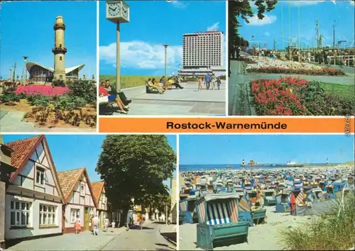 Warnemünde Rostock Leuchtturm, Strandpromenade  Theodor-Körner-Straße 1978