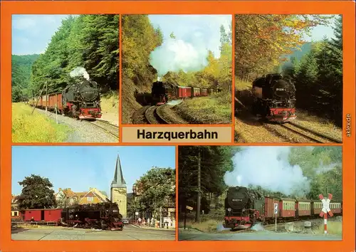 Harzquerbahn / Harzbahn Ansichtskarte Bild Heimat DDR 1986