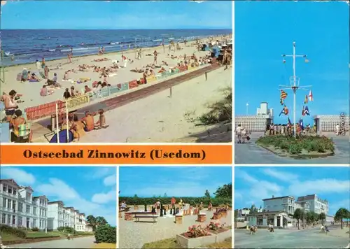 Zinnowitz Strand,  Ferienheime, Minisportanlage, Karl-Marx-Straße 1980