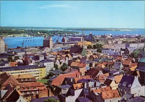 Stralsund Ansichtskarte Blick über die Stadt 
 1981