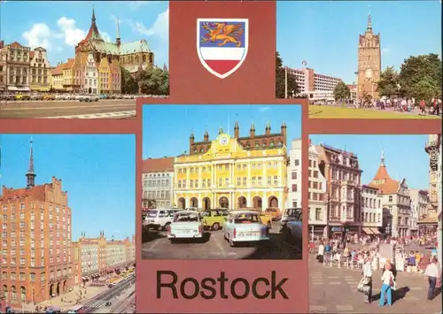 Rostock Ernst-Thälmann-Platz Kröpeliner Tor Lange Straße Kröpeliner Straße 1980