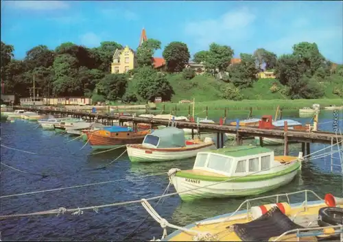 Ansichtskarte Altefähr Blick vom Seglerhafen auf Altefähr 1981