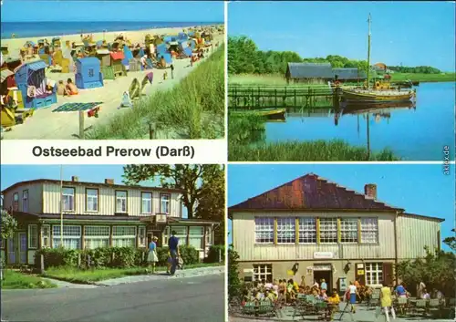 Prerow   Hafen  FDGB-Erholungsheim "Am Hafen", Milchbar am Dünenhaus 1978