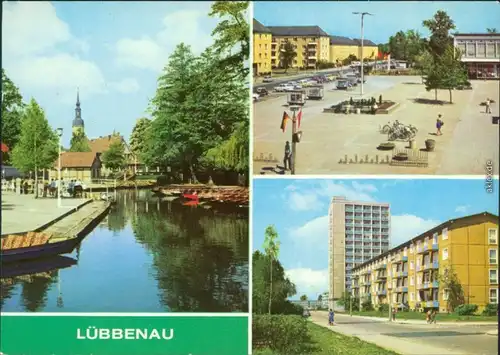Lübbenau (Spreewald) Lubnjow 3 Bild - Straße der Jugend - Roter Platz 1980