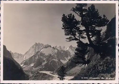 Chamonix-Mont-Blanc Mont Blanc Foto Ansichtskarte  1935