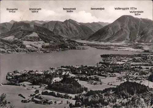 Foto Ansichtskarte  Tegernsee (Stadt) Panorama-Ansichten 1970