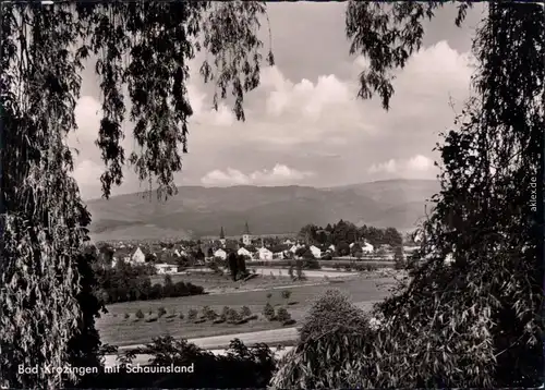 Foto Ansichtskarte Bad Krozingen Panorama-Ansicht 1967