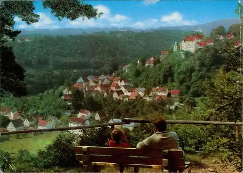 Egloffstein Panorama-Ansicht: Blick vom Pfarrfelsen 1986