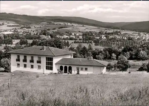 Bad Soden-Salmünster Blick auf das Haus Pratolina und Umland 1972 