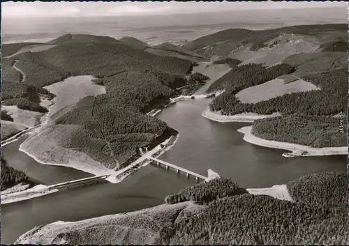 Oker-Goslar Blick auf den Stausee - Fliegeraufnahme 1968