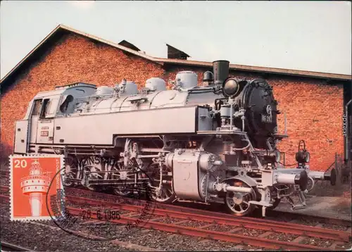 Neuenmarkt Oberfranken Güterzug-Tenderlokomotive Koppel  DDM-Museumsgeäude 1986