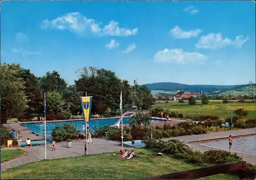 Bad Soden-Salmünster Sole-Freibad und Franziskanerkloster 1972