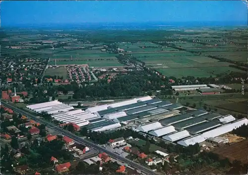 Wiesmoor Luftbild Ansichtskarte 1984