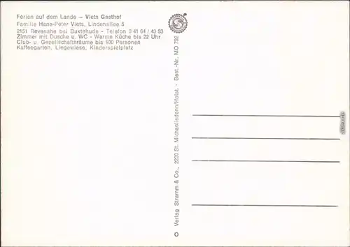 Ansichtskarte Revenahe Sauensiek Viets Gasthof 1982