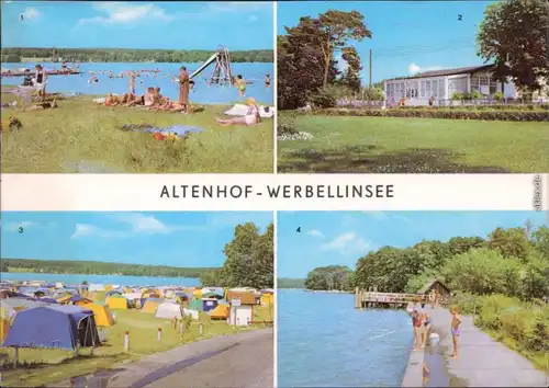 Altenhof 1. Badestelle "Süßer Winkel", 2.  , 3. Campingplatz  1974