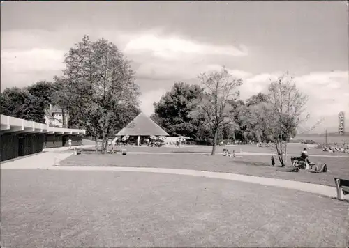 Riederau (am Ammersee) Blick in das Strandbad (534-650 m ü. d. M.) 1968