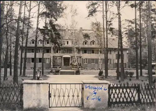 Bad Saarow Blick auf das Hospiz - im Wald gelgen 1974 