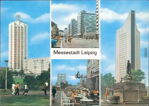 Leipzig Wohnhochhaus Wintergartenstraße Milchbar Katharinenstraße Hochhaus 1973