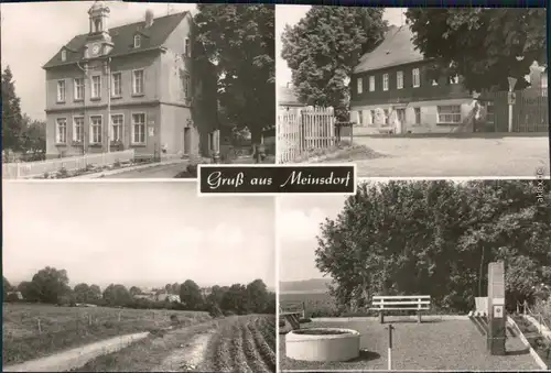 Meinsdorf-Callenberg (Sachsen) Ansichten Foto Ansichtskarte Straße Umland
1971