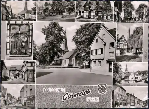 Gütersloh Ansichten Berliner Straße Kirchplatz 1963