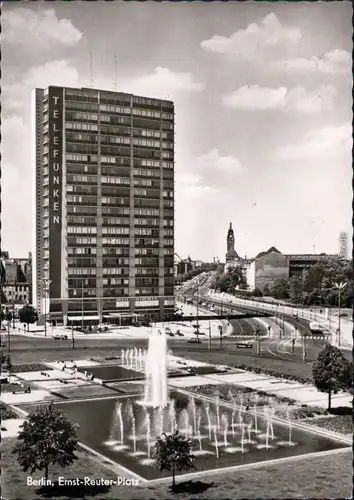 Charlottenburg Berlin Ernst-Reuter-Platz, Brunnenanlage (Wasserspiele) 1964